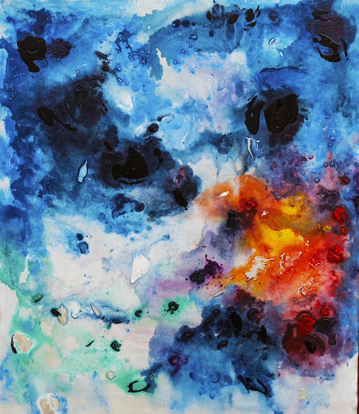 close up of an artwork