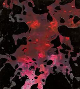 red and violet abstract painting